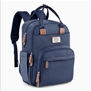 Ruvalino navy blue diaper bag backpack
